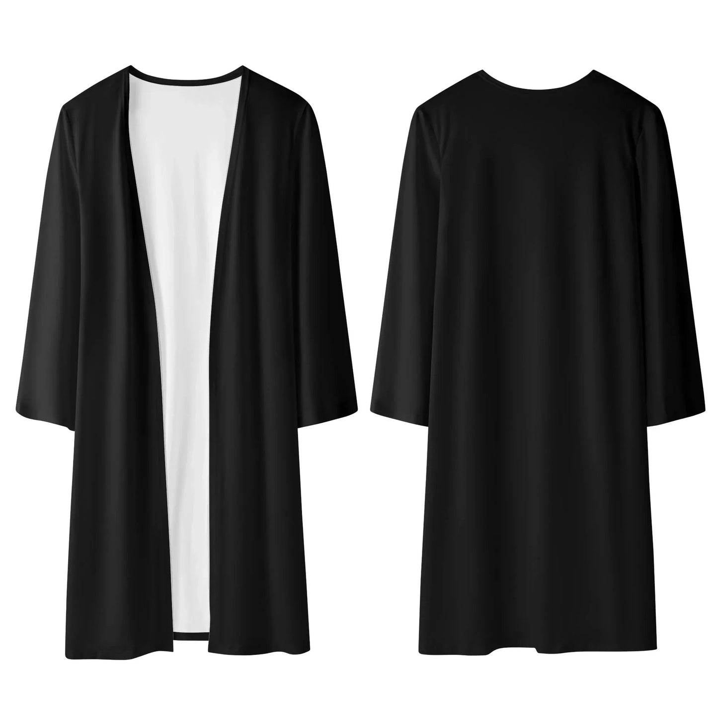 langer-leichter-schwarzer-kimono-cardigan-cardigan-jlr-design-82621 - JLR Design