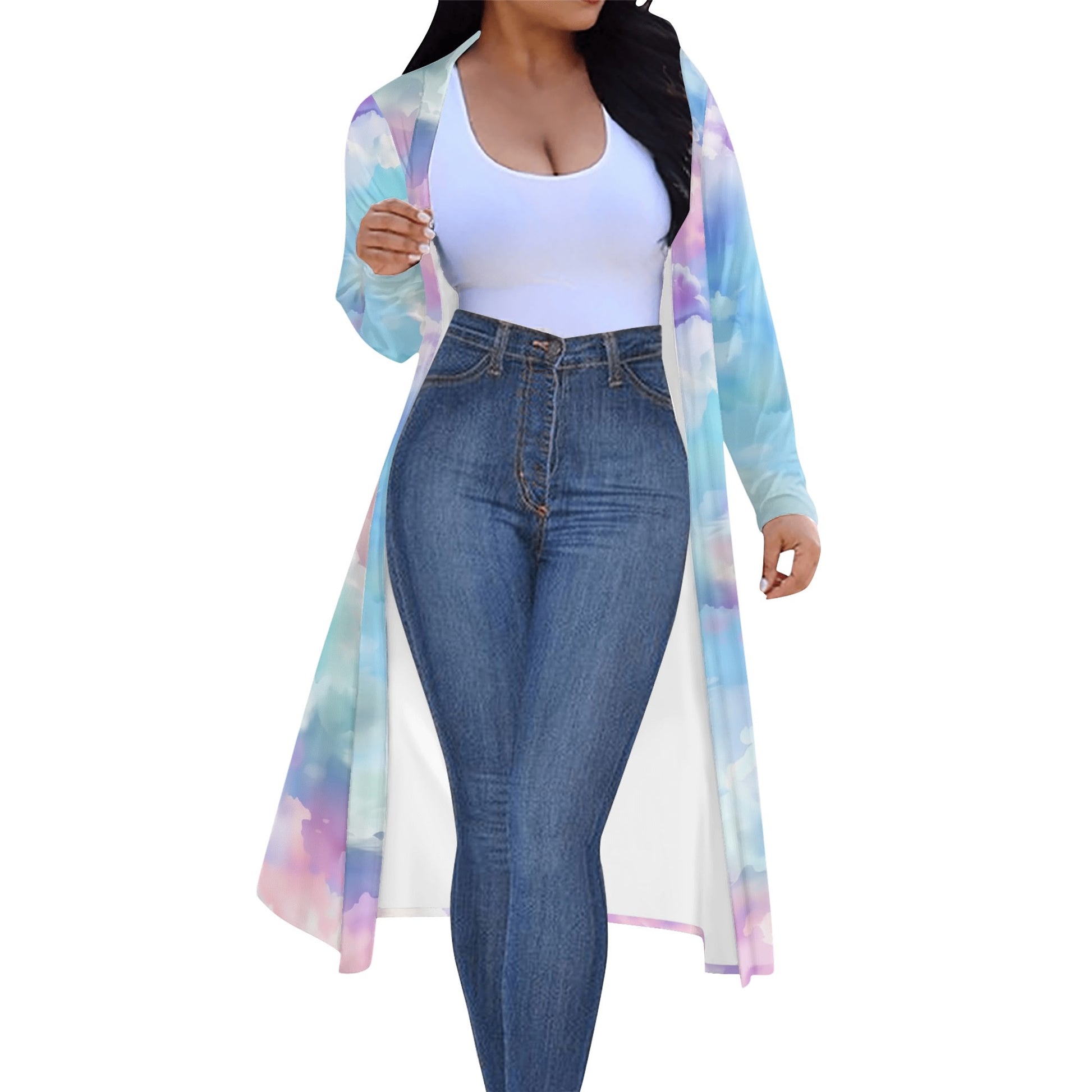 Langer leichter Soft Clouds Kimono Cardigan Cardigan JLR Design
