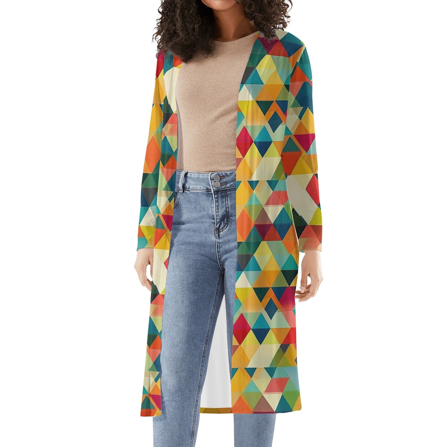 Langer leichter Triangle v5 Kimono Cardigan Cardigan JLR Design