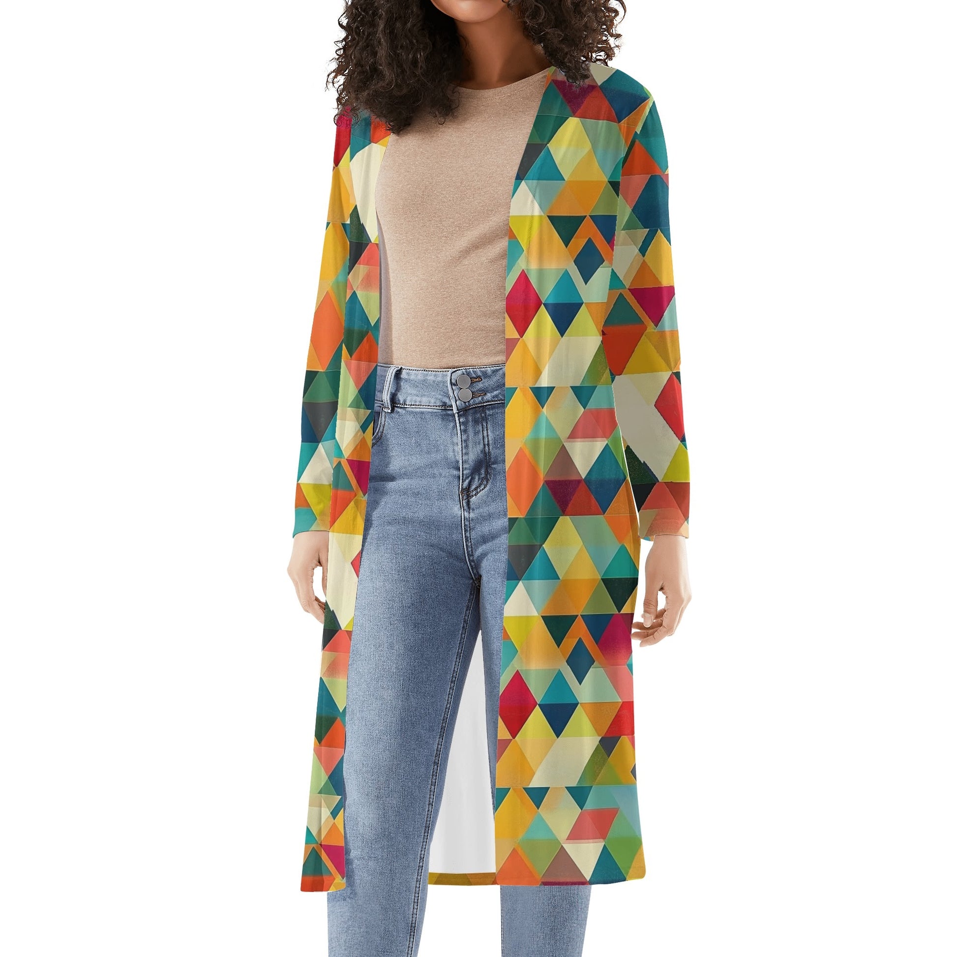 Langer leichter Triangle v5 Kimono Cardigan Cardigan JLR Design