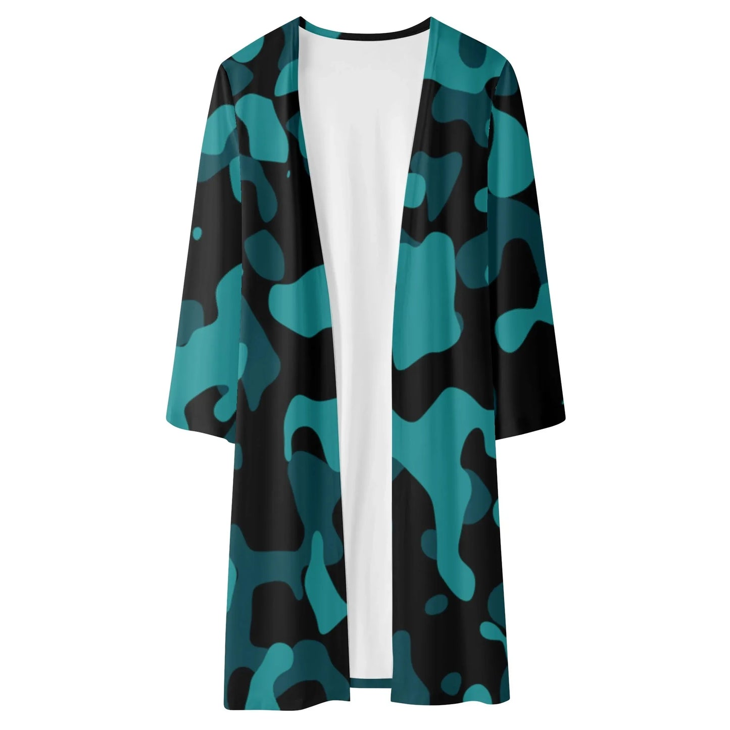 langer-leichter-turkis-camouflage-kimono-cardigan-cardigan-jlr-design-51963 - JLR Design