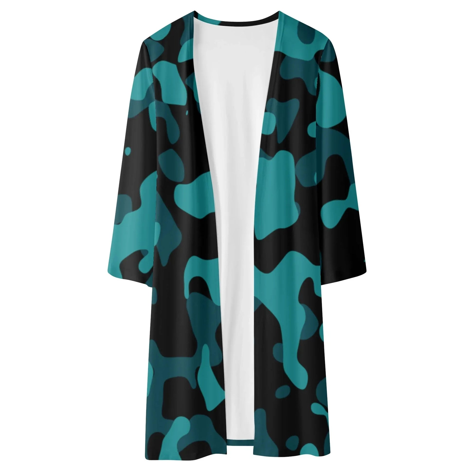 langer-leichter-turkis-camouflage-kimono-cardigan-cardigan-jlr-design-51963 - JLR Design
