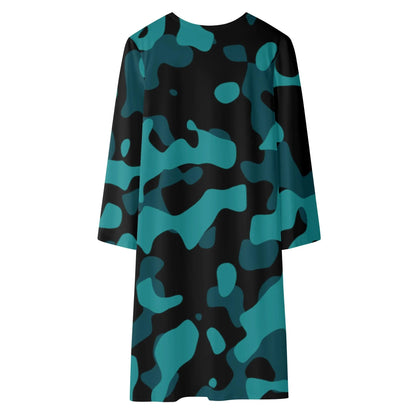 langer-leichter-turkis-camouflage-kimono-cardigan-cardigan-jlr-design-58141 - JLR Design