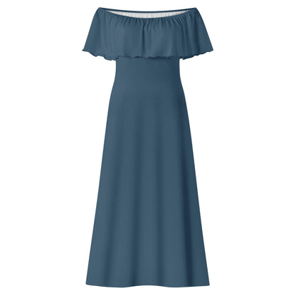 Langes schulterfreies Arapawa Kleid mit lockerem Oberteil Off-Shoulder-Kleid 73.99 Arapawa, Kleid, Lang, locker, Oberteil, Schulterfrei JLR Design