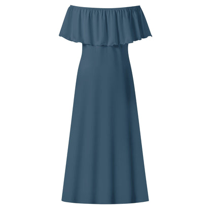 Langes schulterfreies Arapawa Kleid mit lockerem Oberteil Off-Shoulder-Kleid 73.99 Arapawa, Kleid, Lang, locker, Oberteil, Schulterfrei JLR Design