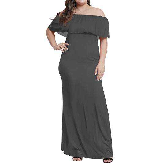 Langes schulterfreies Eklipse Kleid mit lockerem Oberteil Off-Shoulder-Kleid 73.99 Eklipse, Kleid, Lang, locker, Oberteil, Schulterfrei JLR Design