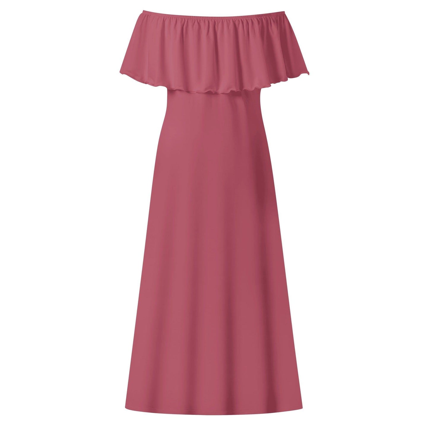 Langes schulterfreies Hippie Pink Kleid mit lockerem Oberteil Off-Shoulder-Kleid 73.99 Hippie, Kleid, Lang, locker, Oberteil, Pink, Schulterfrei JLR Design