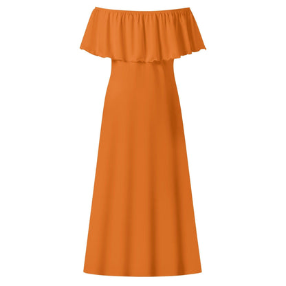 Langes schulterfreies Mango Tango Kleid mit lockerem Oberteil Off-Shoulder-Kleid 73.99 Kleid, Lang, locker, Mango, Oberteil, Schulterfrei, Tango JLR Design