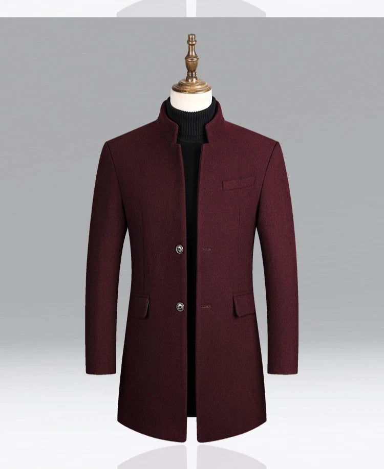 Lässiger Herren Wool Blend Mantel – Ideal für Herbst/Winter Mantel JLR Design