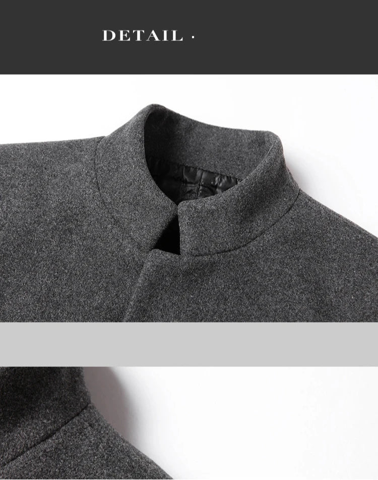 Lässiger Herren Wool Blend Mantel – Ideal für Herbst/Winter Mantel JLR Design