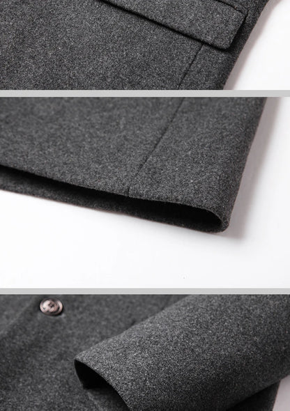 Lässiger Herren Wool Blend Mantel – Ideal für Herbst/Winter Mantel JLR Design