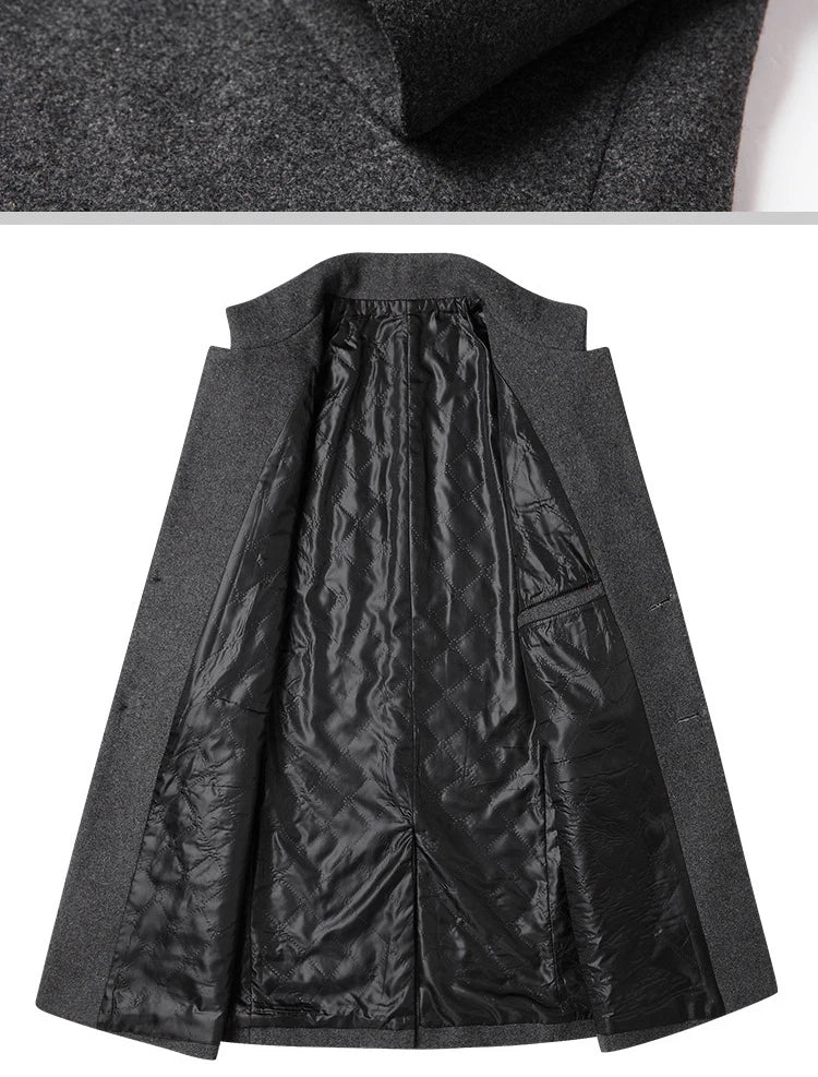 Lässiger Herren Wool Blend Mantel – Ideal für Herbst/Winter Mantel JLR Design