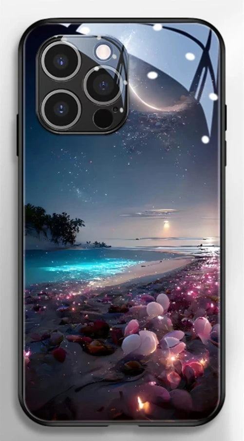 LED-Hülle für Samsung S24/S23/S22/FE/Plus/Ultra im Landschafts-Design Cover 42.99 Cover, Galaxy, Hülle, Landschaft, LED, Samsung JLR Design