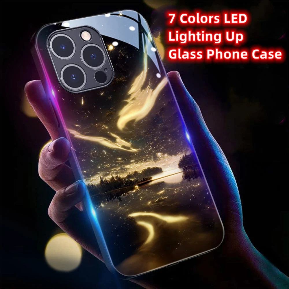 LED-Hülle für Samsung S24/S23/S22/FE/Plus/Ultra im Landschafts-Design Cover 42.99 Cover, Galaxy, Hülle, Landschaft, LED, Samsung JLR Design