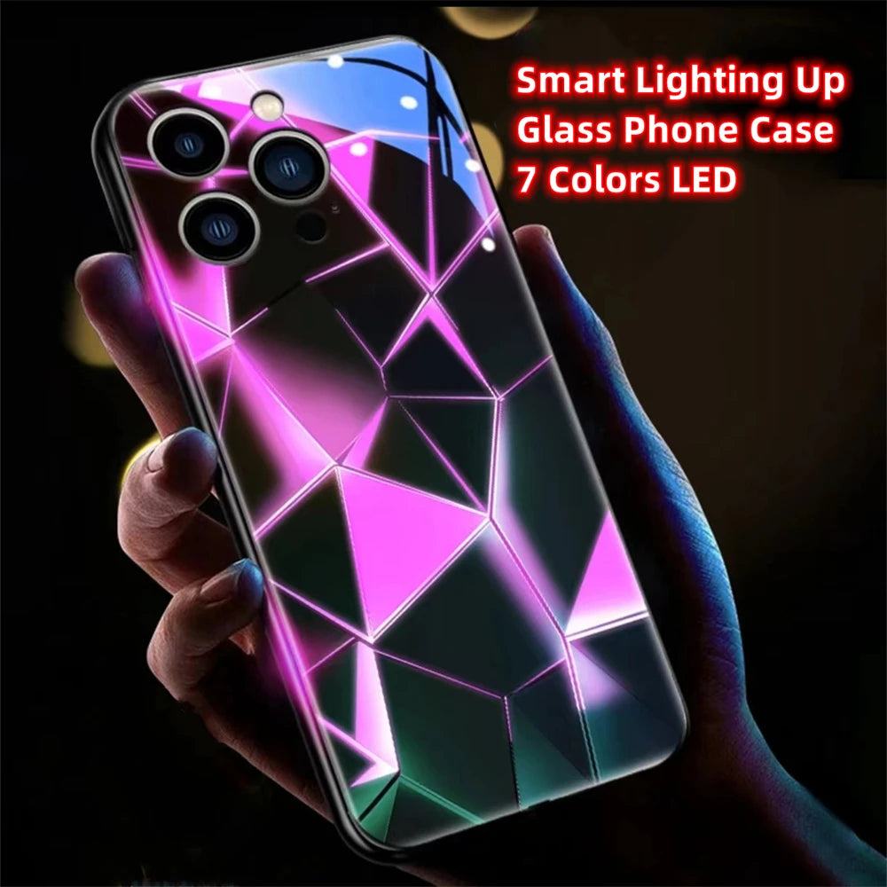 LED Hülle mit Kristall Muster für Iphone 13/14/15/Plus/Pro/Max Phone Case 41.99 Apple, Case, Hülle, Kristall, LED JLR Design