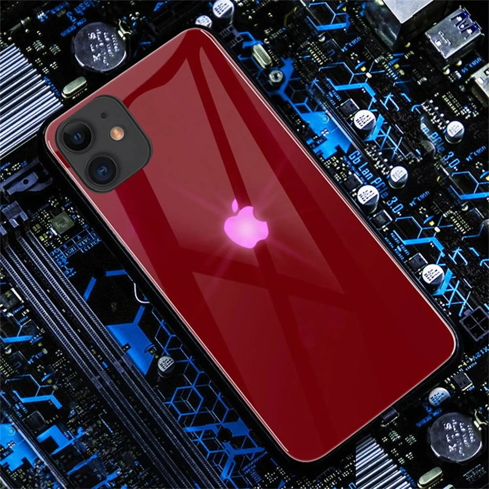 led-iphone-121314proplusmax-handyhulle-mit-leuchtendem-apple-logo-phone-case-jlr-design-55603 - JLR Design