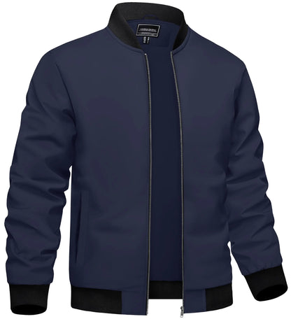 Leichte & wasserdichte Herren-Jacke – Ideal für Sport & Freizeit Bomberjacke JLR Design
