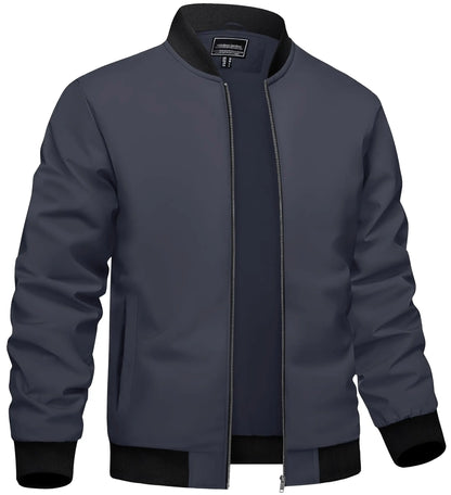 Leichte & wasserdichte Herren-Jacke – Ideal für Sport & Freizeit Bomberjacke JLR Design