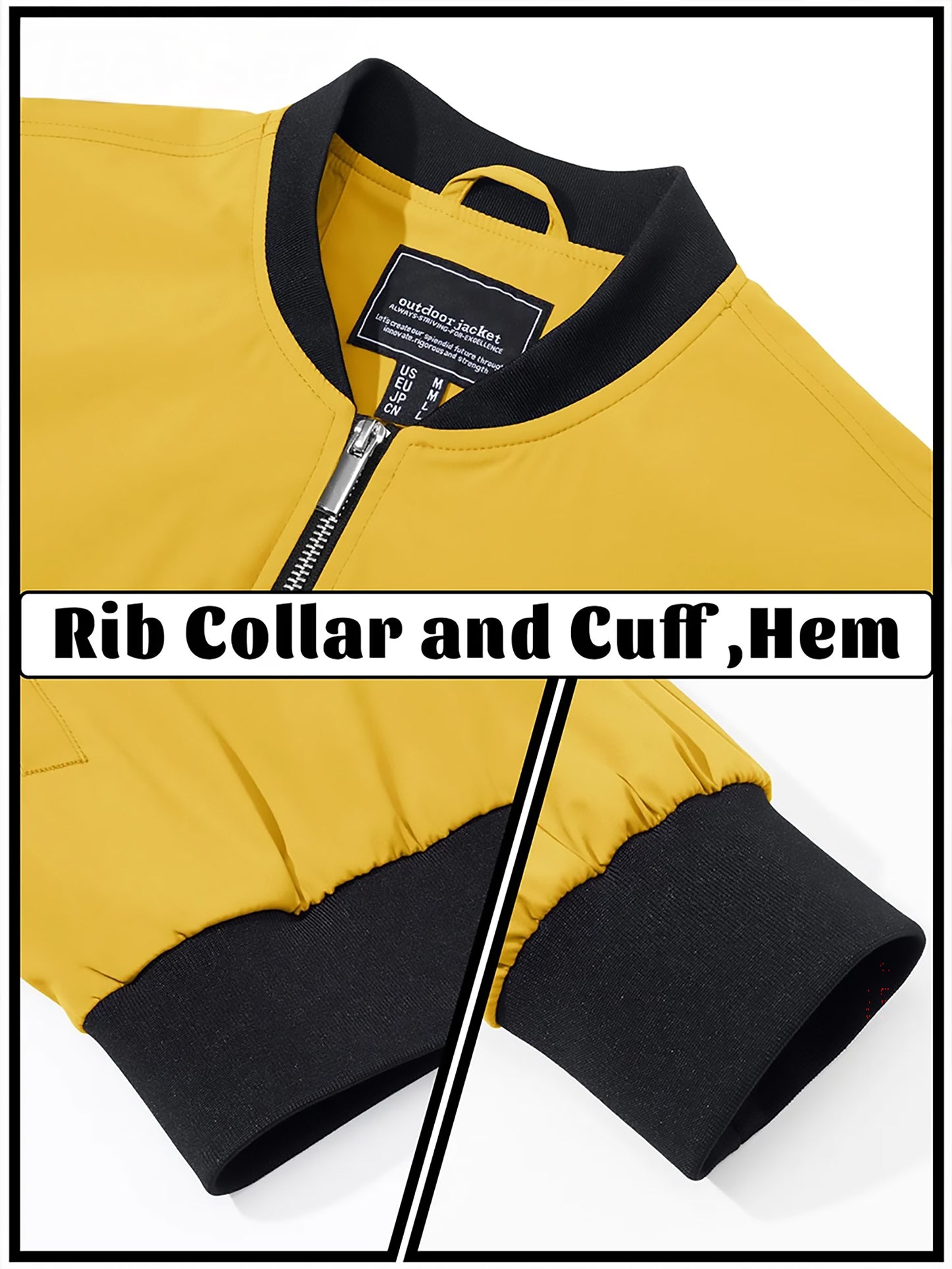 Leichte & wasserdichte Herren-Jacke – Ideal für Sport & Freizeit Bomberjacke JLR Design