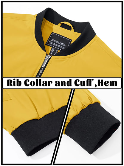 Leichte & wasserdichte Herren-Jacke – Ideal für Sport & Freizeit Bomberjacke JLR Design