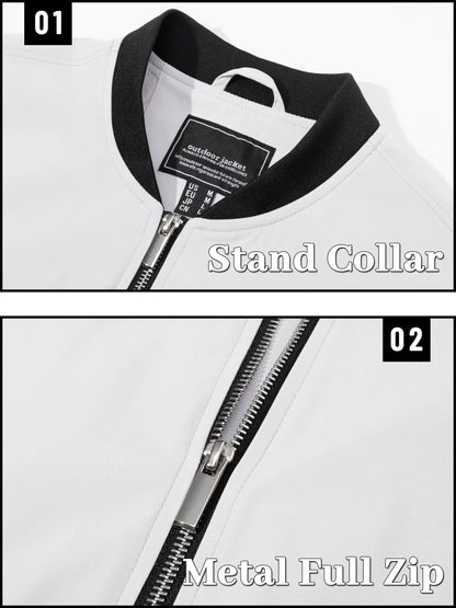 Leichte & wasserdichte Herren-Jacke – Ideal für Sport & Freizeit Bomberjacke JLR Design