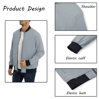 Leichte Herren-Bomberjacke – Lässig und wasserabweisend Bomberjacke JLR Design
