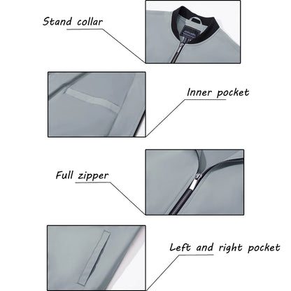 Leichte Herren-Bomberjacke – Lässig und wasserabweisend Bomberjacke JLR Design