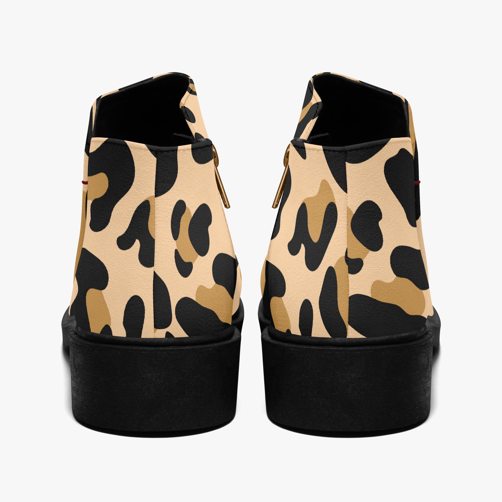 Leopard elegante Reißverschluss-Stiefeletten Stiefeletten JLR Design