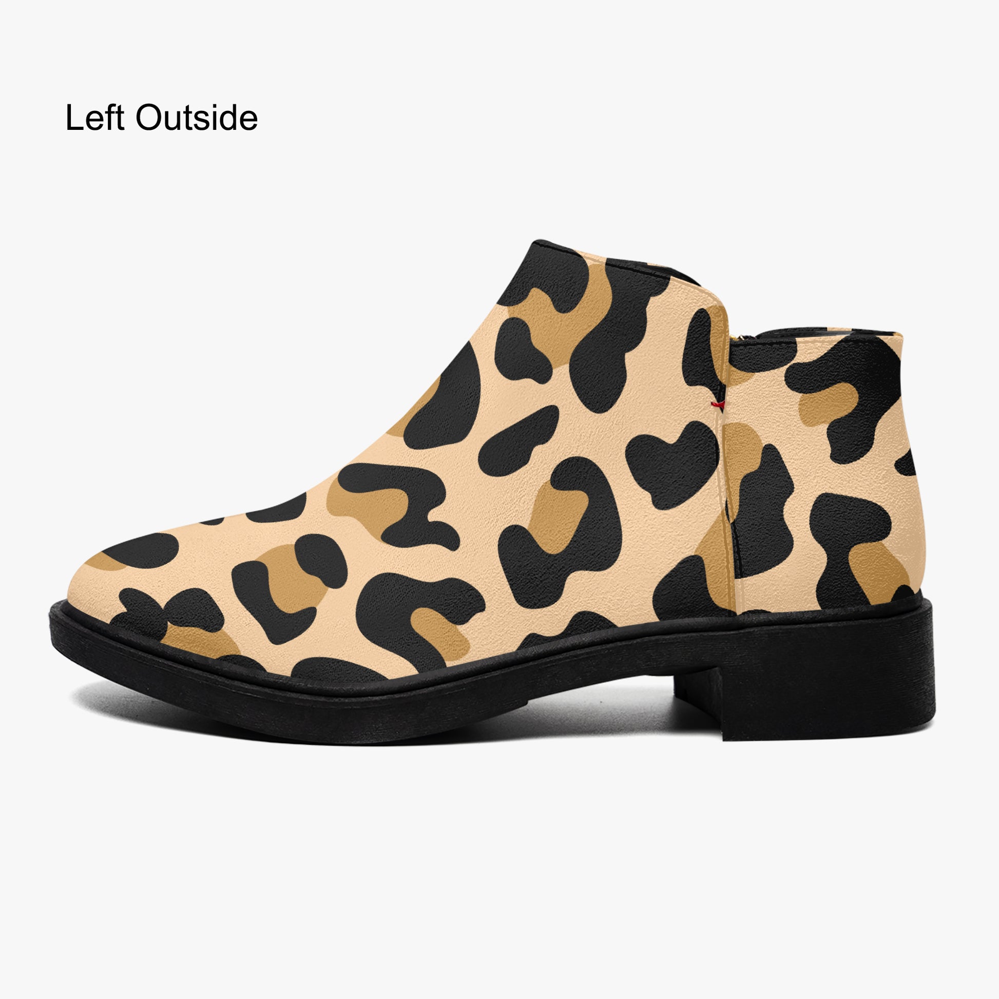 Leopard elegante Reißverschluss-Stiefeletten Stiefeletten JLR Design