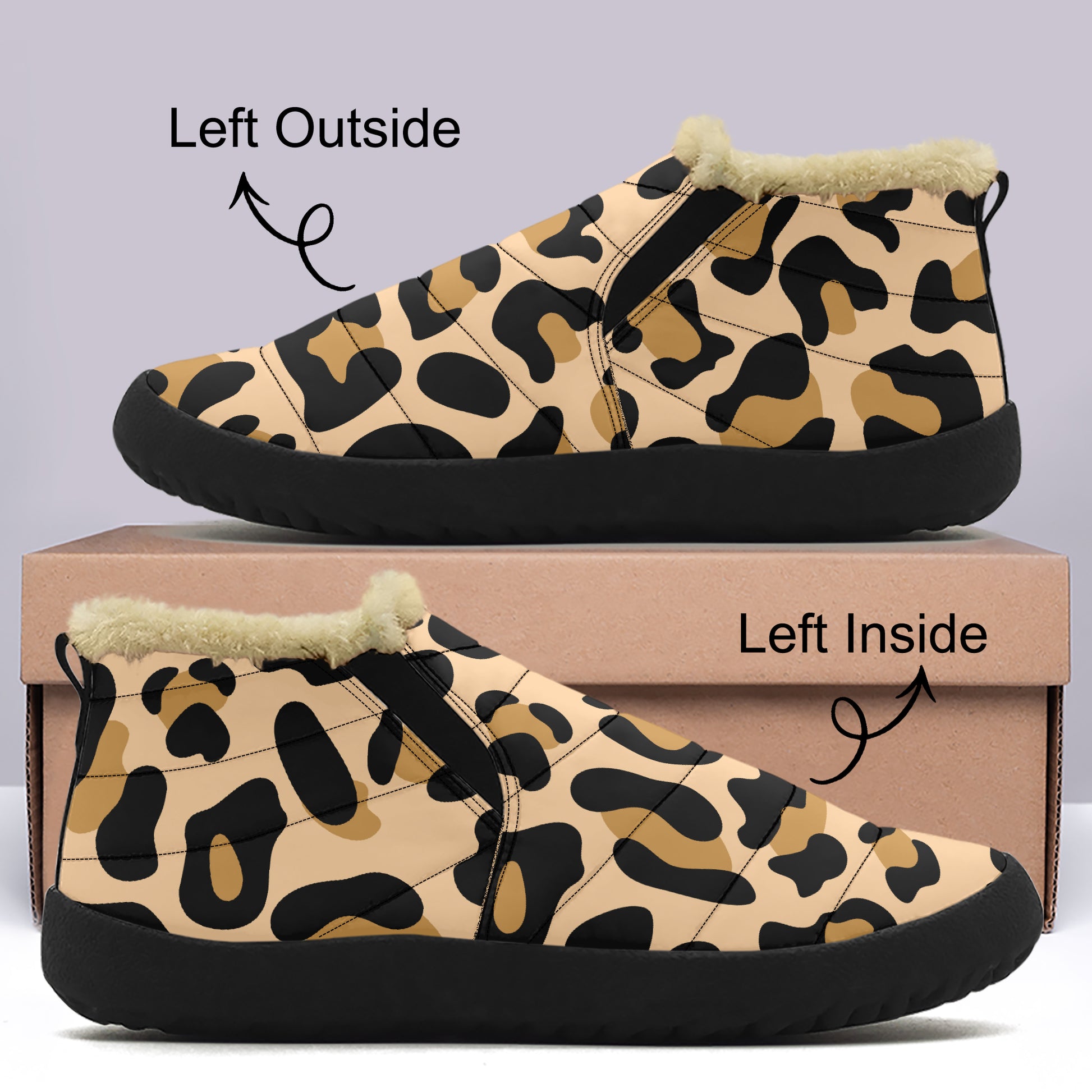 Leopard Faux Fur Slipper Slipper JLR Design