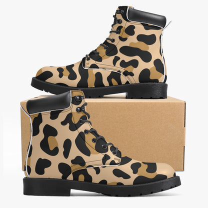 Leopard Leder Boots | Stylische und Warme Winterstiefel Boots JLR Design