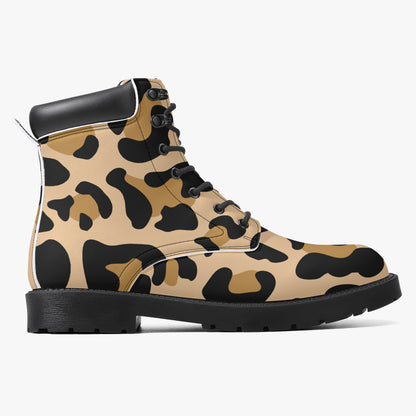 Leopard Leder Boots | Stylische und Warme Winterstiefel Boots JLR Design