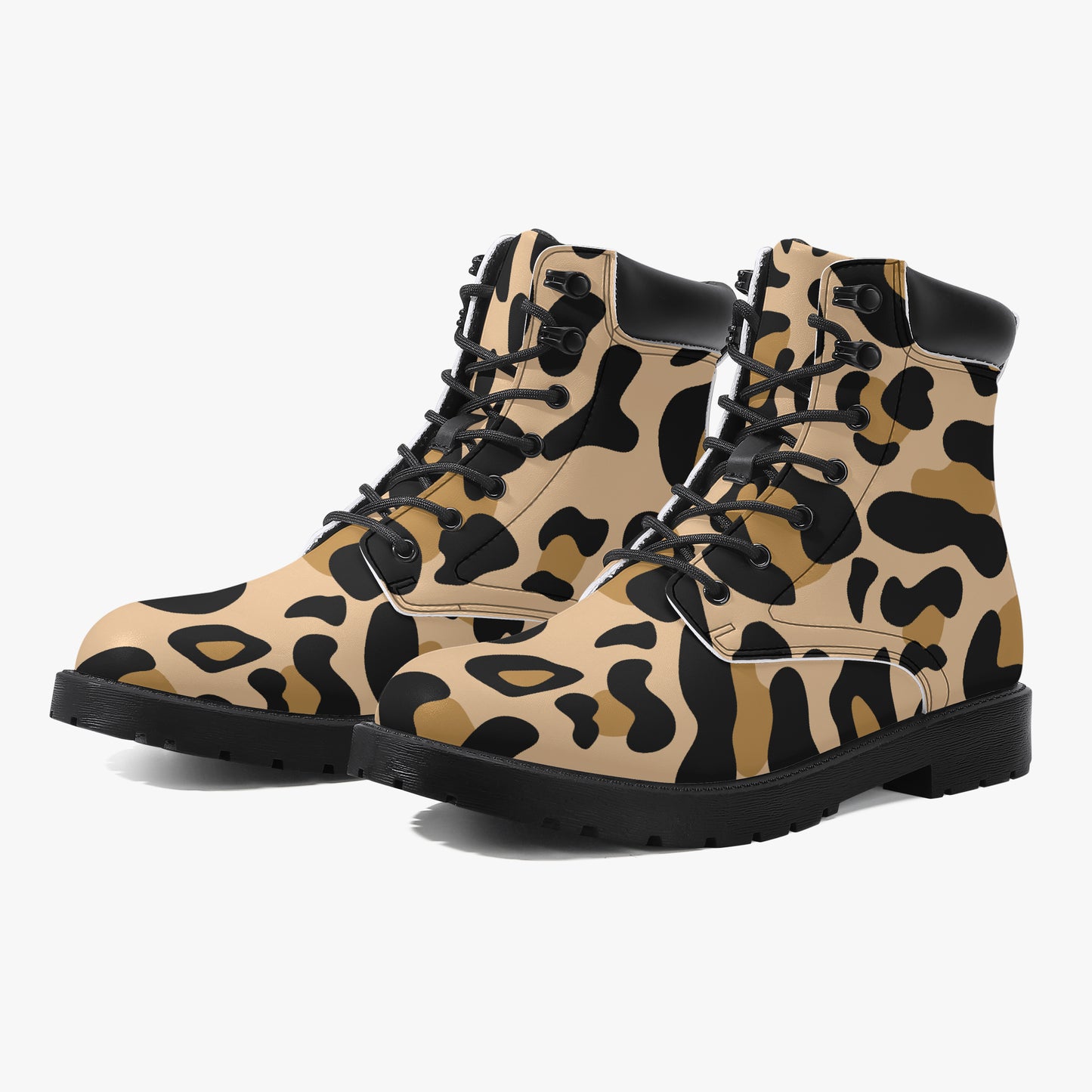 Leopard Leder Boots | Stylische und Warme Winterstiefel Boots JLR Design