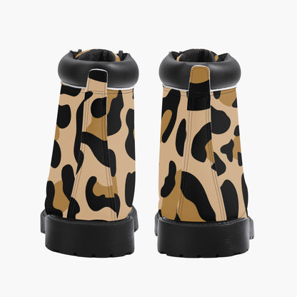 Leopard Leder Boots | Stylische und Warme Winterstiefel Boots JLR Design