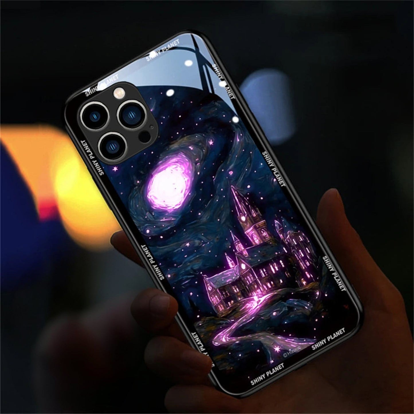 Leuchtende Nachtlandschafts LED-Hülle für iPhone 13/14/15/Plus/Pro/Max Phone Case 41.99 Case, Cover, Hülle, LED, Nachthimmel JLR Design