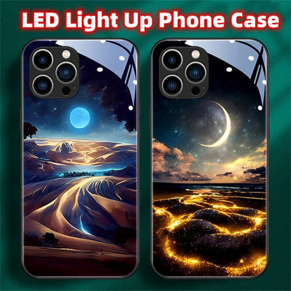 Leuchtende Nachtlandschafts LED-Hülle für iPhone 13/14/15/Plus/Pro/Max Phone Case 41.99 Case, Cover, Hülle, LED, Nachthimmel JLR Design