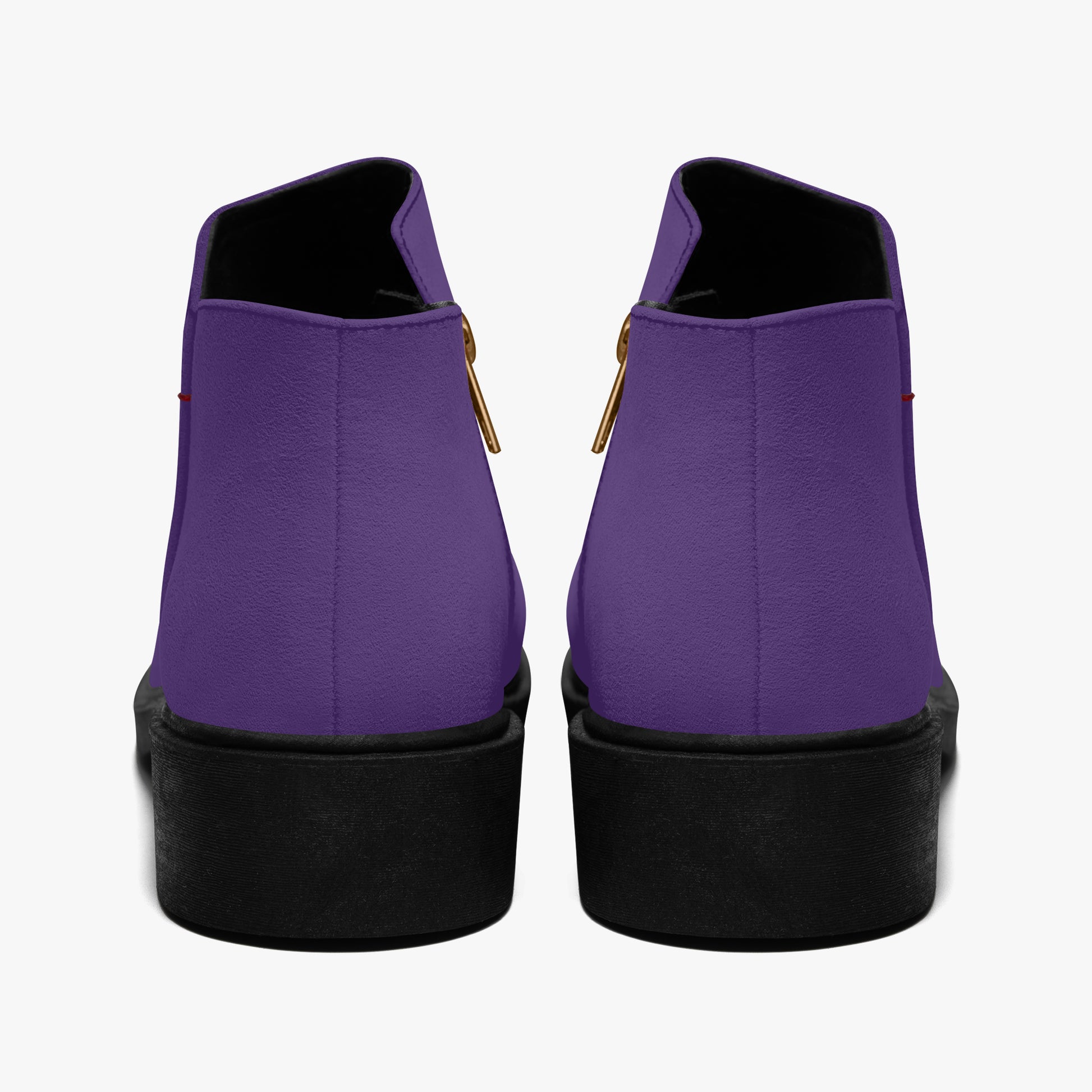 Lila elegante Reißverschluss-Stiefeletten Stiefeletten JLR Design