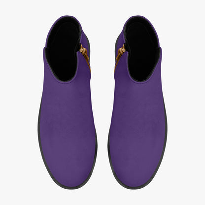 Lila elegante Reißverschluss-Stiefeletten Stiefeletten JLR Design