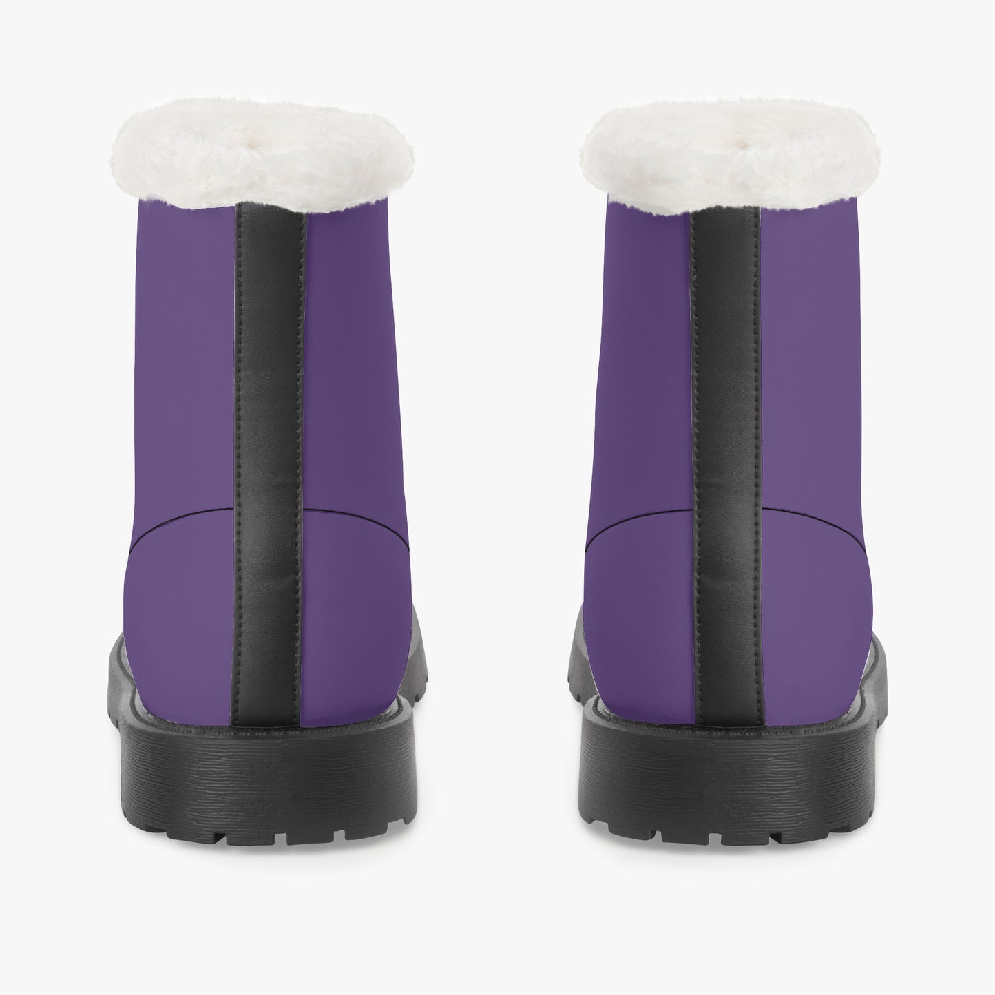 Lila Faux Fur Leder Boots Boots JLR Design