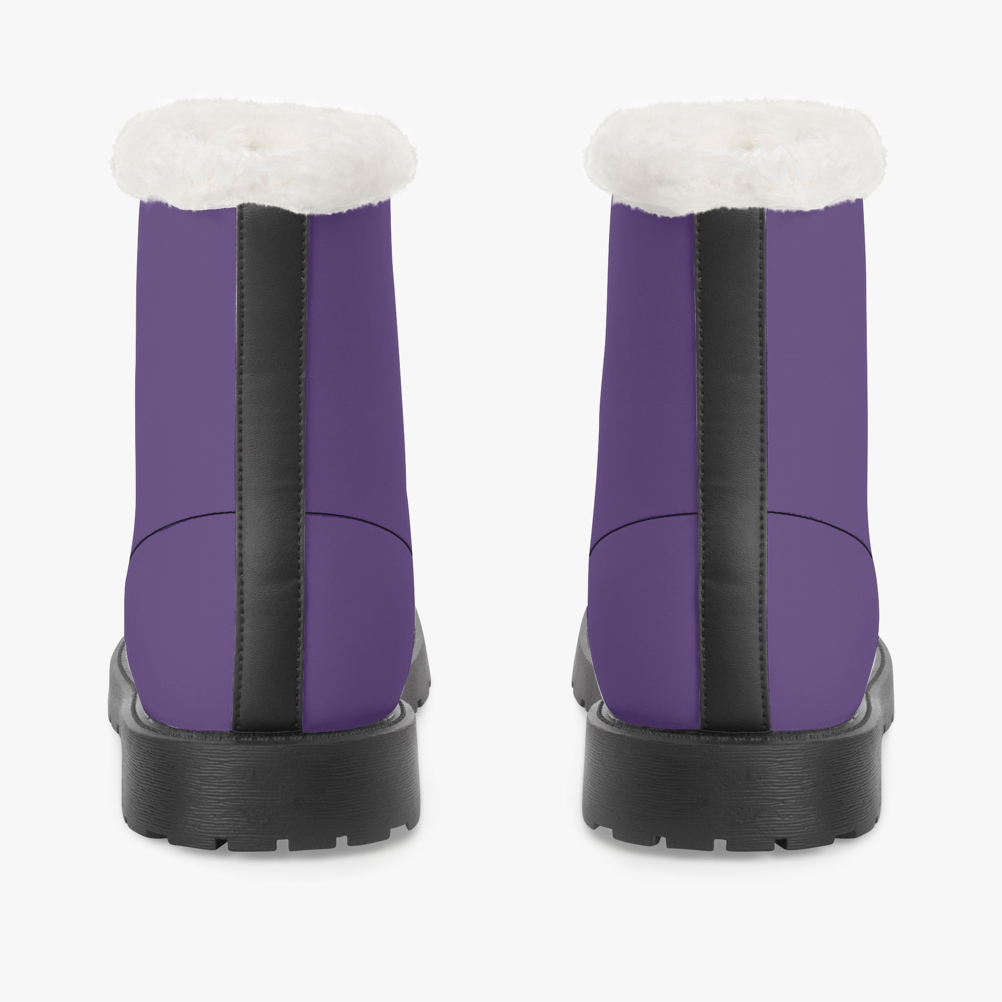 Lila Faux Fur Leder Boots Boots JLR Design