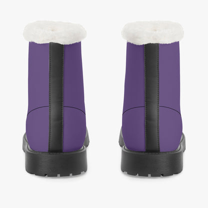 Lila Faux Fur Leder Boots Boots JLR Design