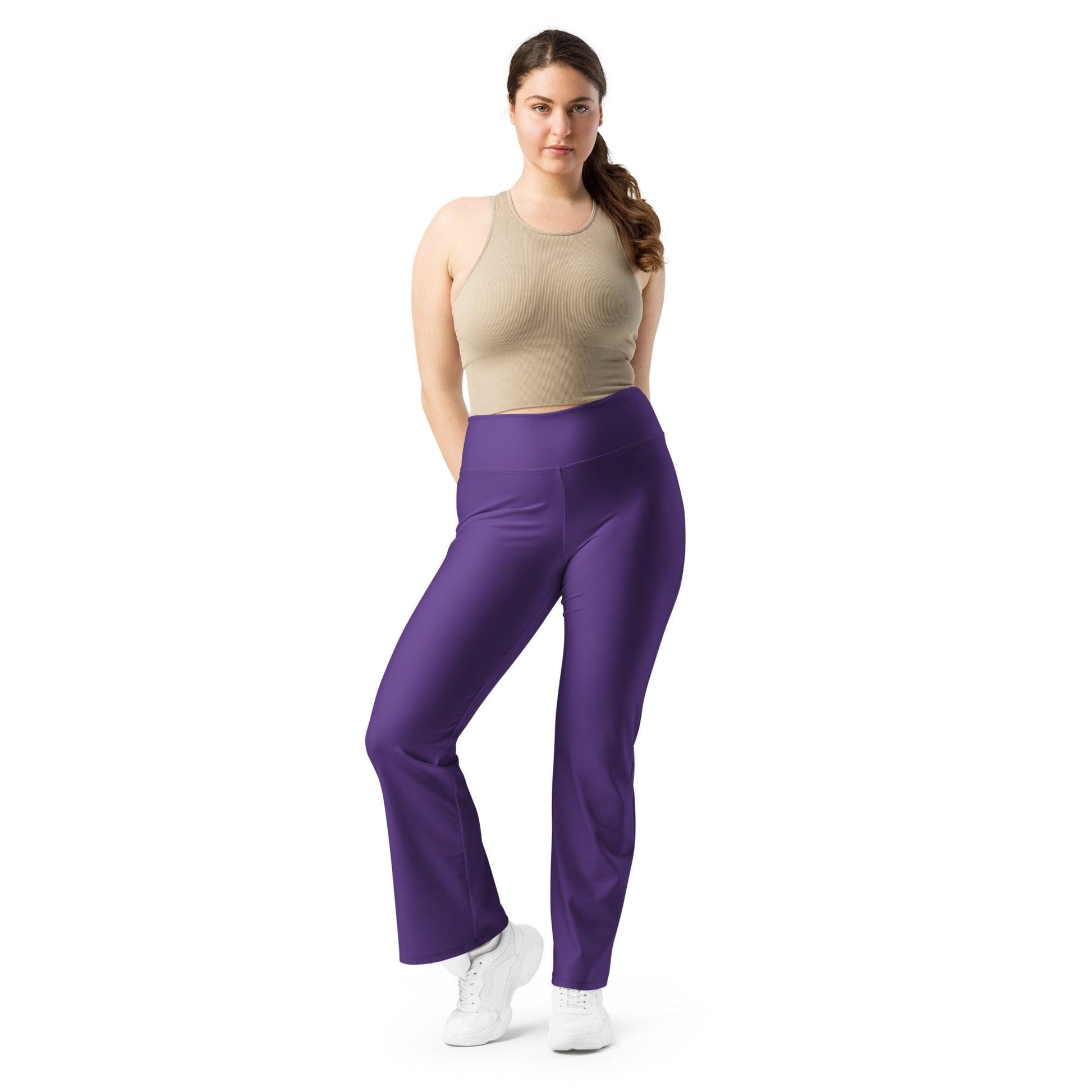 Lila High Waist Flare Leggings Flare Leggings 59.99 Flare, High, Leggings, lila, Waist JLR Design