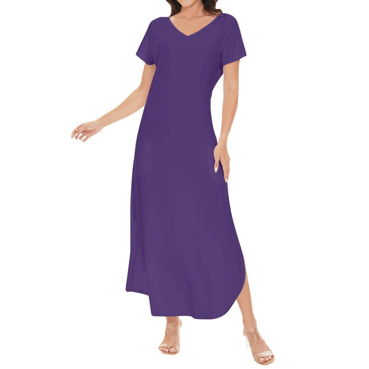 Lila kurzärmliges drapiertes Kleid drapiertes Kleid 54.99 drapiert, kleid, kurzärmlig, lila JLR Design