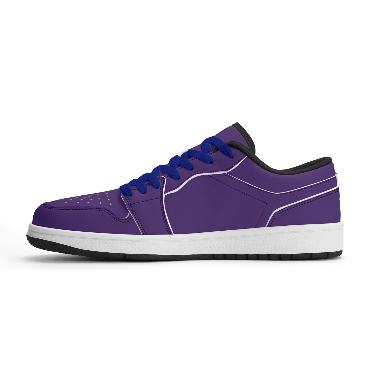 Lila Low Top Leder Sneaker für Herren Sneaker JLR Design