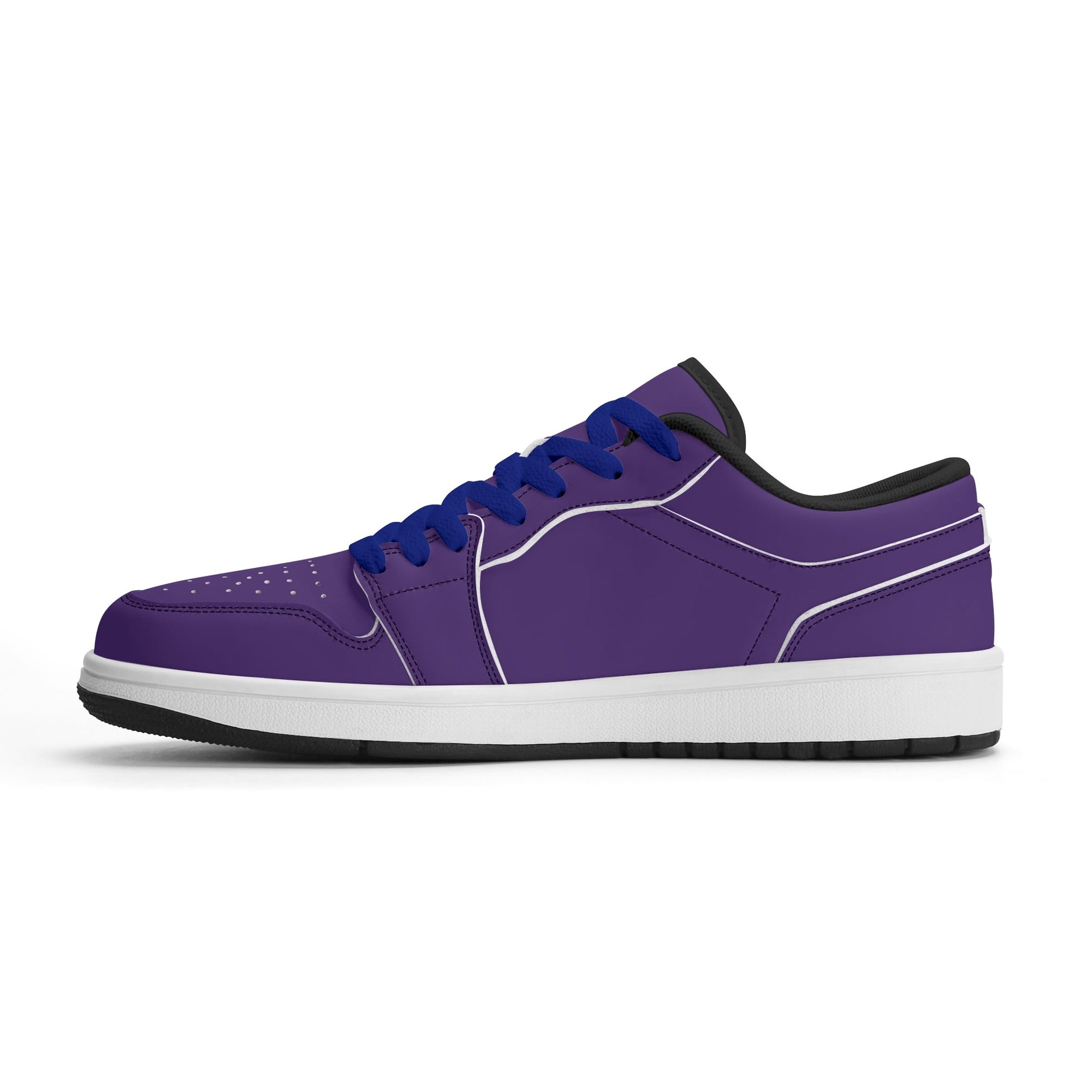 Lila Low Top Leder Sneaker für Herren Sneaker JLR Design