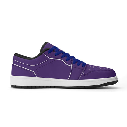 Lila Low Top Leder Sneaker für Herren Sneaker JLR Design