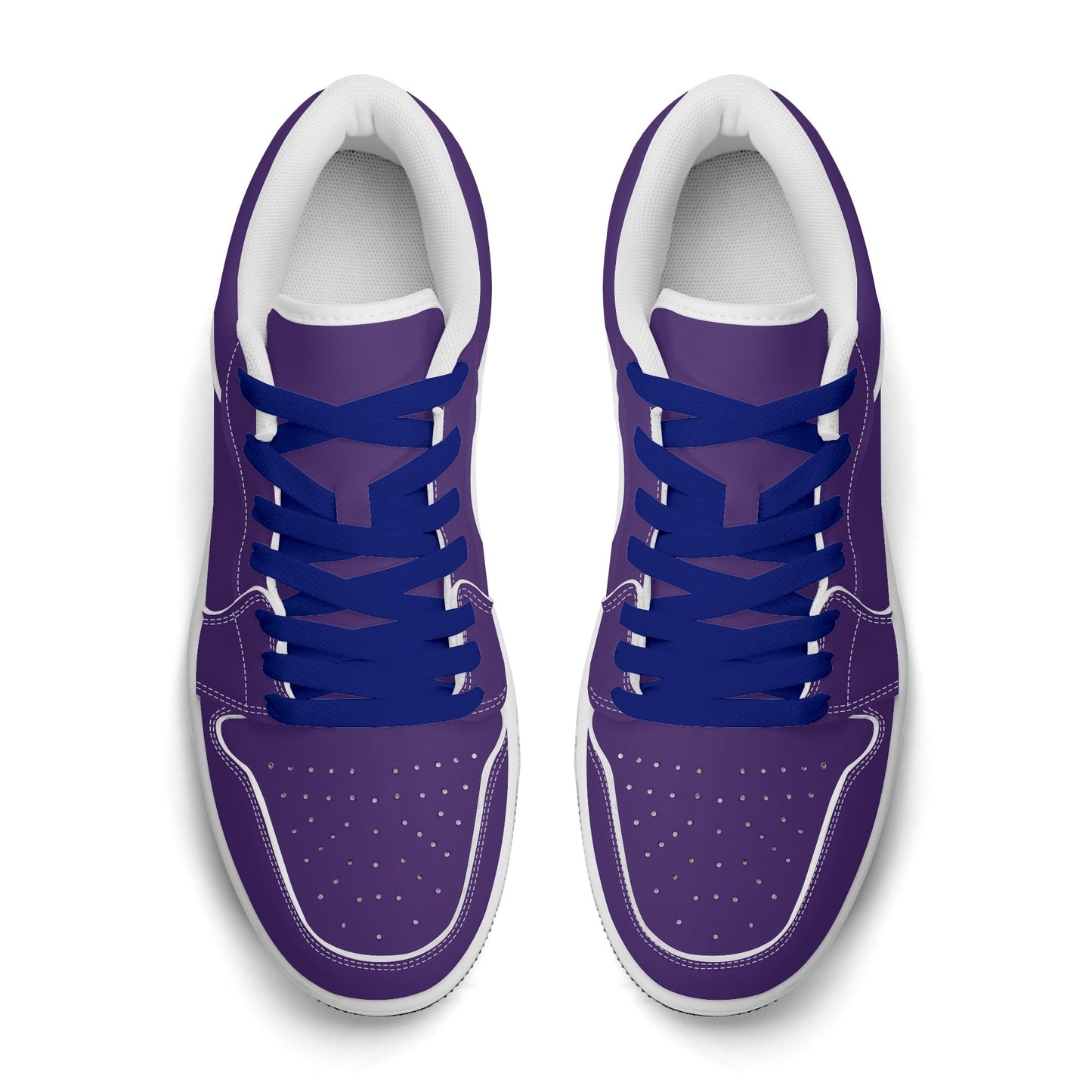 Lila Low Top Leder Sneaker für Herren Sneaker JLR Design