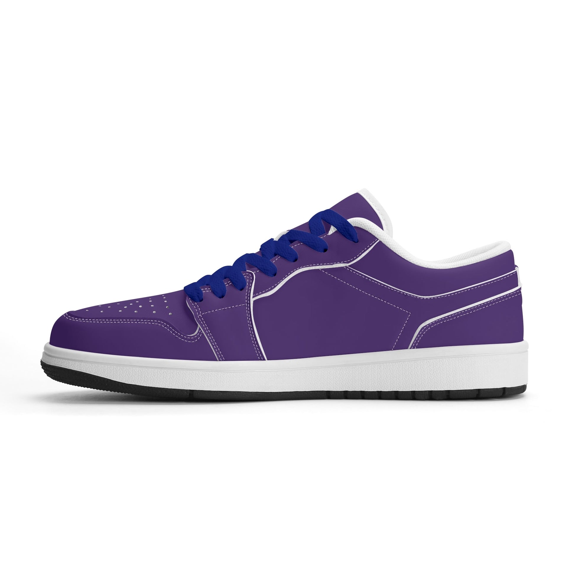 Lila Low Top Leder Sneaker für Herren Sneaker JLR Design