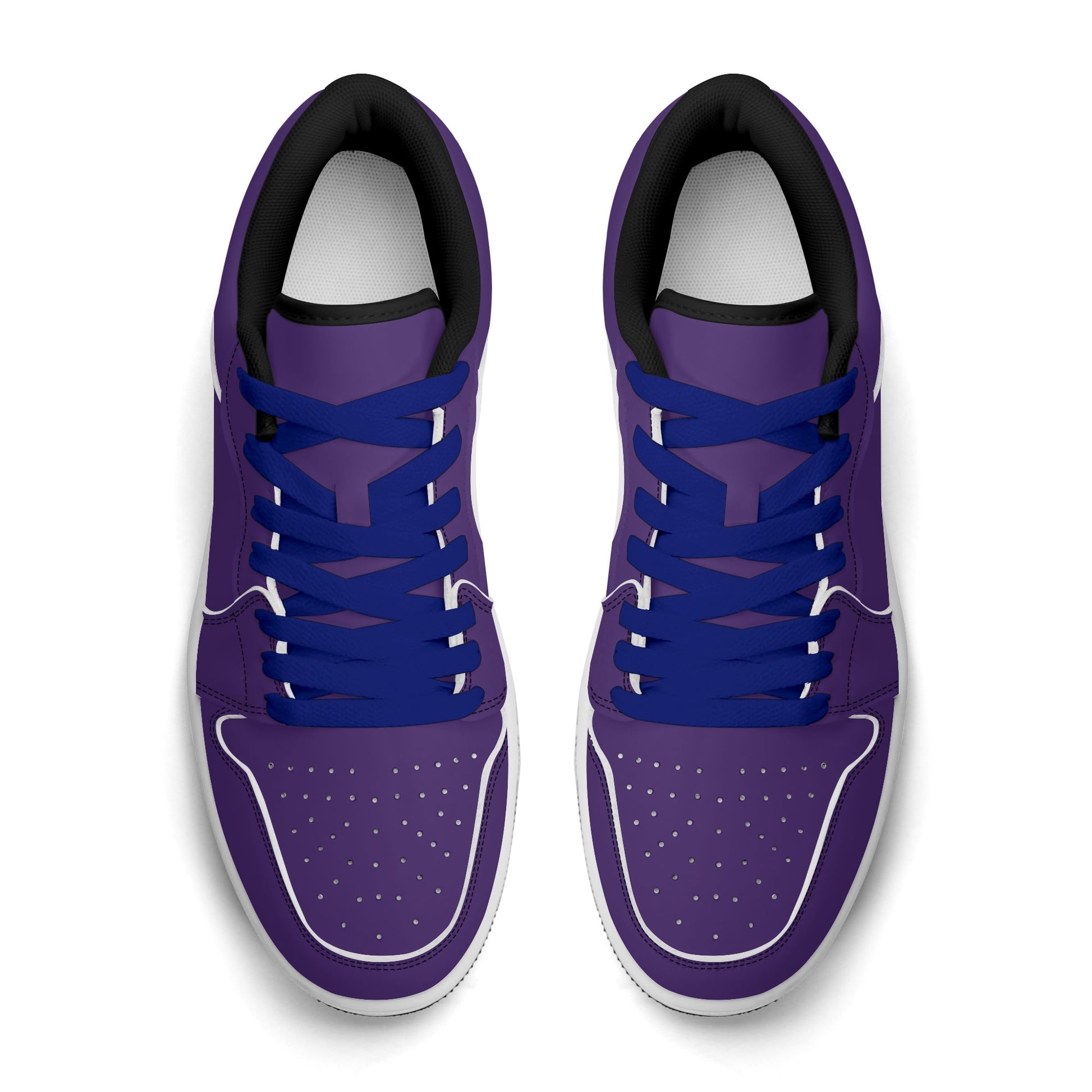 Lila Low Top Leder Sneaker für Herren Sneaker JLR Design