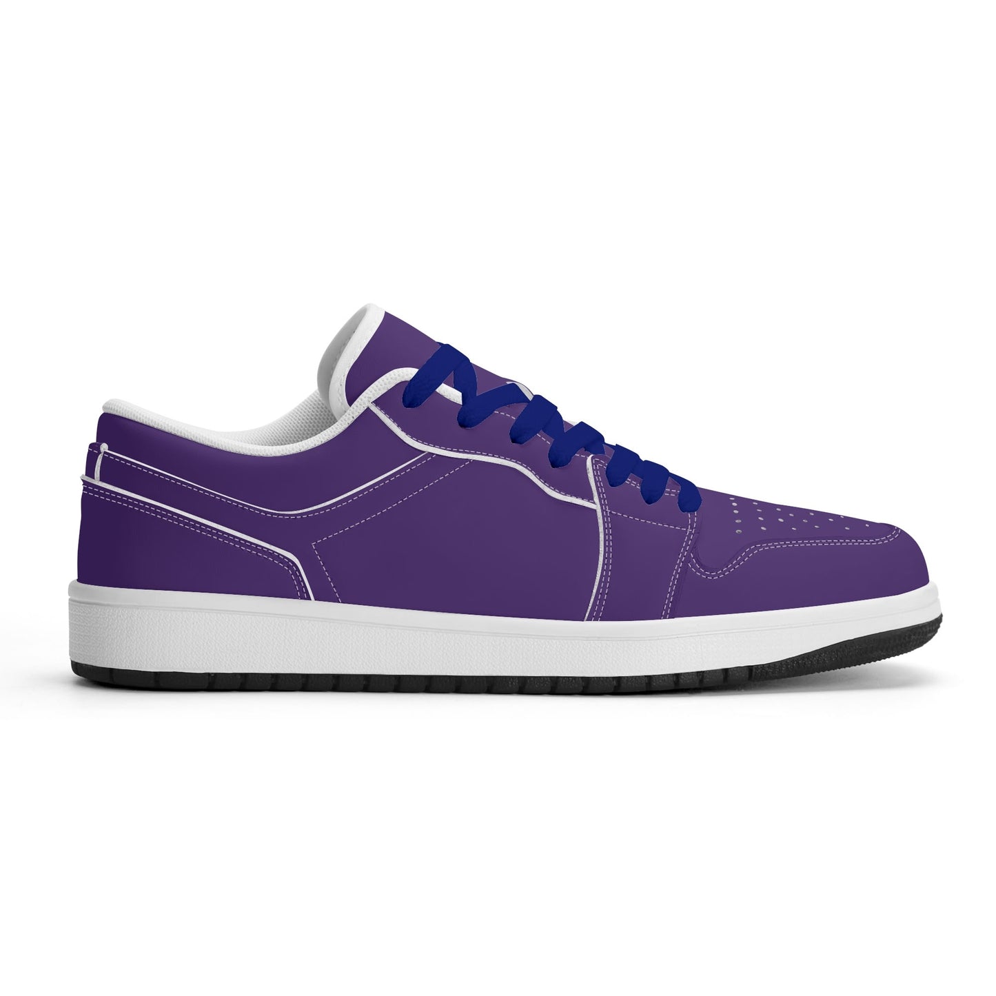 Lila Low Top Leder Sneaker für Herren Sneaker JLR Design